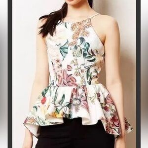 Cameo for Anthropology - Dahlia Peplum Top - Sz. S/P